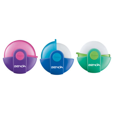 Maped Zenoa disc eraser with rotary case, imported from the UK
