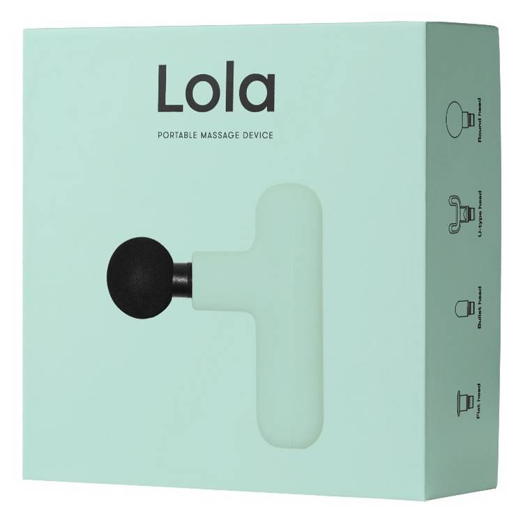 Lola mint green massage gun (British brand)