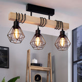 Eglo Townshend 3 light geometric pendant ceiling light, imported from the UK