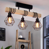 Eglo Townshend 3 light geometric pendant ceiling light, imported from the UK