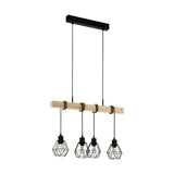 Costco UK Eglo Townshend 4 Light Geometric Pendant Ceiling Light- Buy online at McGrocer