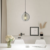 Eglo Ariscani pendant light smoked glass (British brand)