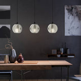 Eglo Ariscani smoked glass pendant light black steel - British product
