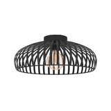 Costco UK Eglo Mogano Ceiling Light in Black - 43cm- Buy online at McGrocer