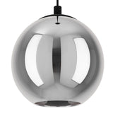 Eglo Ariscani smoked glass pendant light black steel - British product