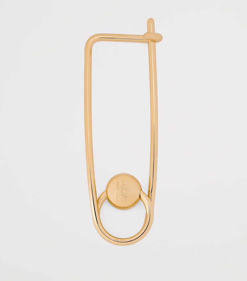 LOEWE gold-tone safety pin charm, imported from the UK