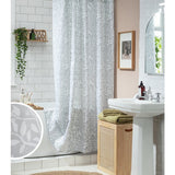 Argos Home floral shower curtain grey 180x180cm - British product