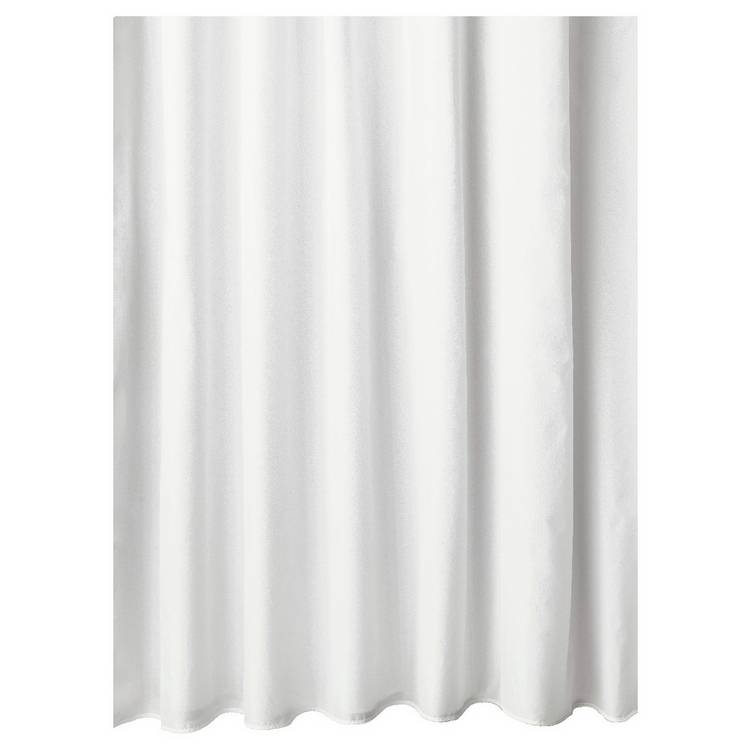 Argos Home anti-bacterial white botanical shower curtain 180x180cm, imported from the UK