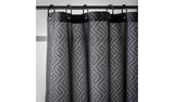 Argos Home weave shower curtain black 180x180cm, UK version