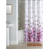 Argos Home pink butterfly shower curtain 180x180cm (British brand)
