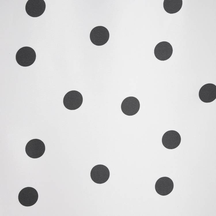 Argos Home monochrome spot shower curtain 180x180cm, imported from the UK
