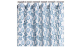 Argos Home blue seashell shower curtain 180x180cm, UK version
