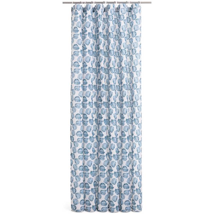 Argos Home blue seashell shower curtain 180x180cm, UK version