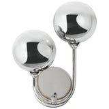 Argos Home Ombre Glass wall light nickel finish, UK version