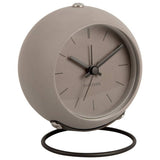 Karlsson Nirvana Globe analogue alarm clock warm grey 10cm, UK version