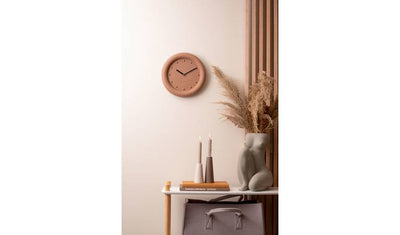 Argos Karlsson Petra Analogue Wall Clock Terracotta 30cm- Buy online at McGrocer