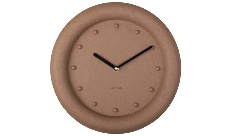 Karlsson wall clock terracotta 30cm (British brand)