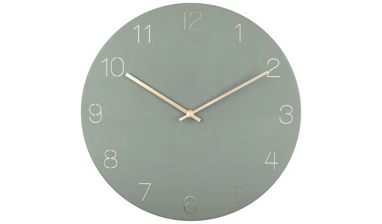 Karlsson Charm Wall Clock in Jungle Green 40cm - British product