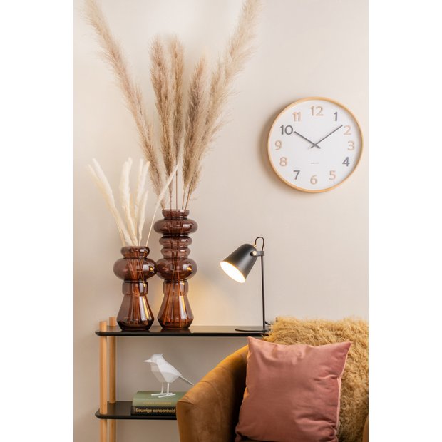 Karlsson wooden wall clock natural lime wood 40cm (British brand)