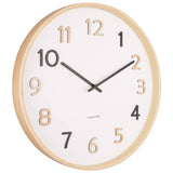Karlsson wooden wall clock natural lime wood 40cm (British brand)