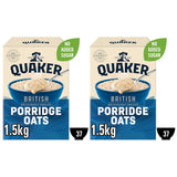 Quaker rolled oats 2 x 1.5kg, imported from the UK