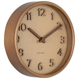 Karlsson analogue wall clock sand brown 22cm, imported from the UK