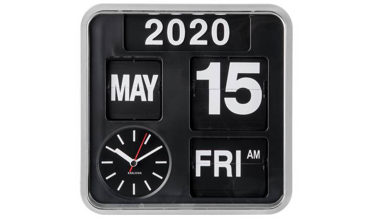 Karlsson mini flip wall clock 24cm - British product