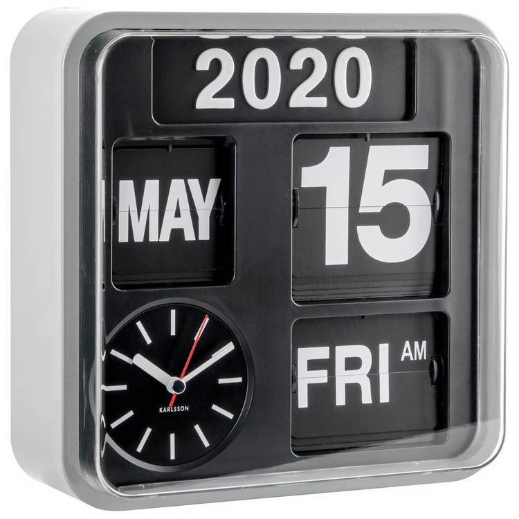 Karlsson mini flip wall clock 24cm - British product