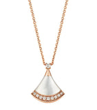 Bvlgari Divas' Dream rose gold diamond mother-of-pearl necklace, UK version