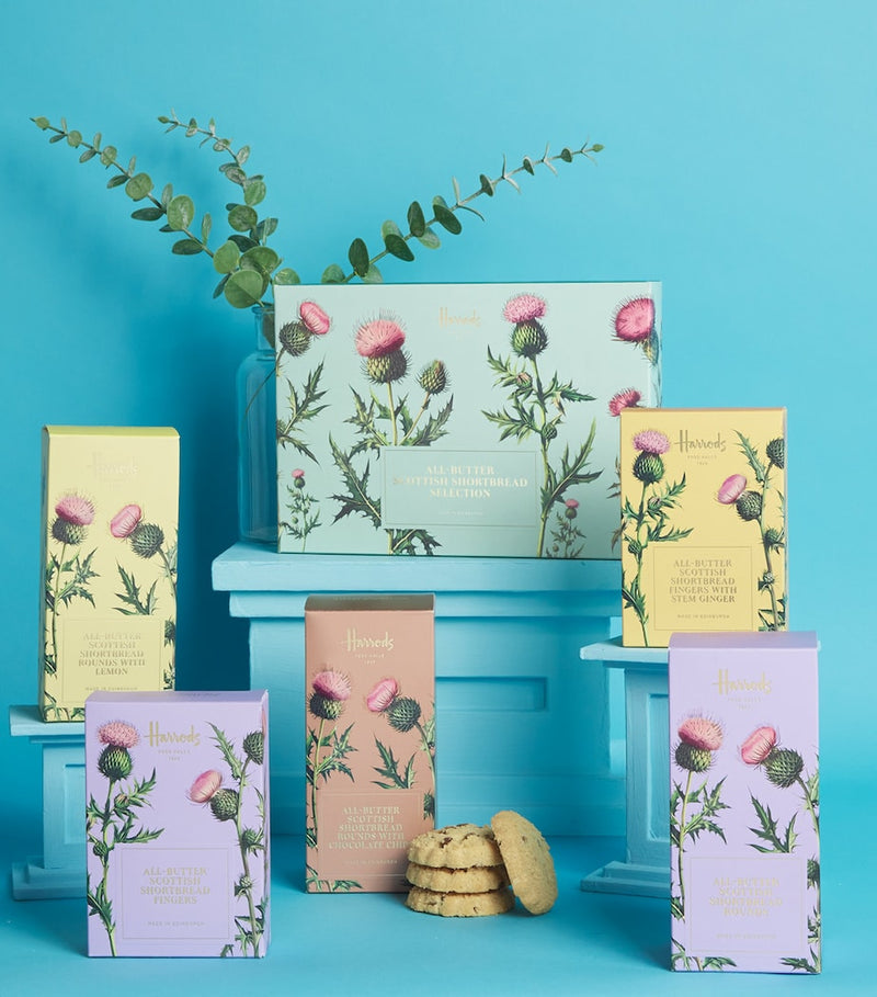 Harrods all-butter Scottish shortbread rounds with Mediterranean lemon 200g, UK version