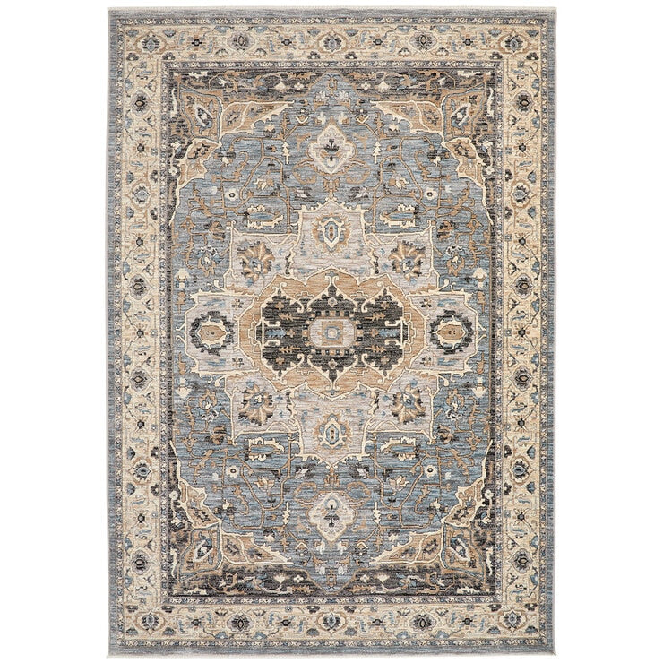 Concept Looms Legacy Blue Rug polyester velvet pile, UK version