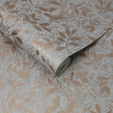 Superfresco Milan wallpaper rose gold W52cm x L10m - British product