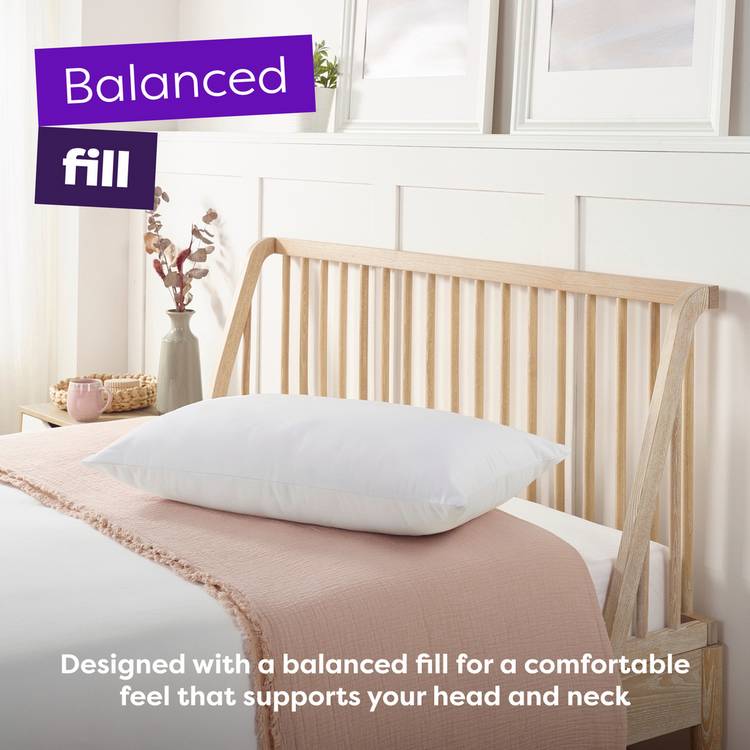 SlumberDown medium support back sleeper pillow 74x48cm - British product