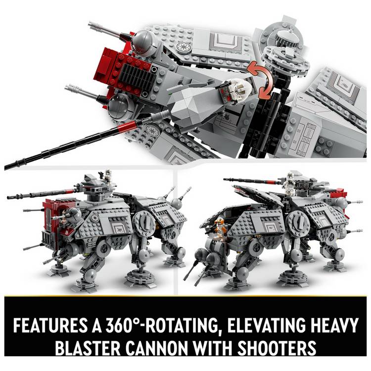 LEGO Star Wars AT-TE Walker building set with droid figures, UK version