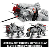 LEGO Star Wars AT-TE Walker building set with droid figures, UK version