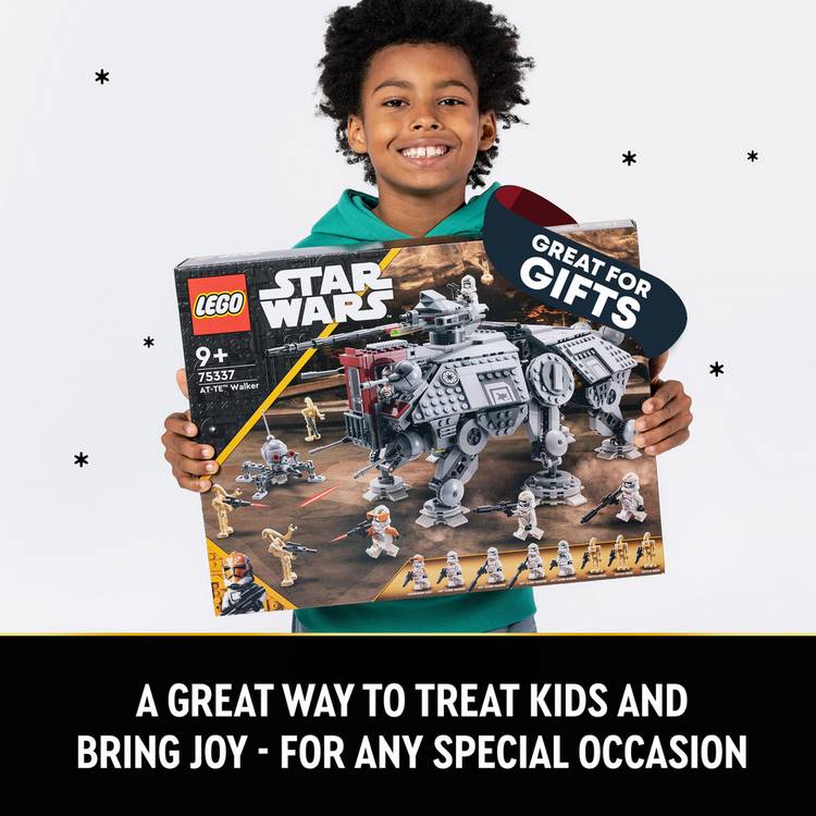 LEGO Star Wars AT-TE Walker building set with droid figures, UK version