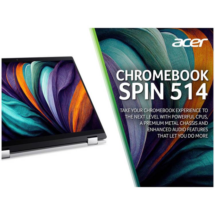 Acer Chromebook Spin 514 14-inch silver - British product