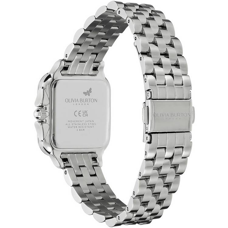 Olivia Burton blue dial stainless steel watch, UK version