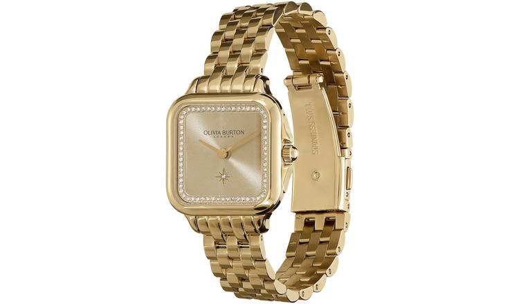 Olivia Burton gold stainless steel bracelet watch - British product