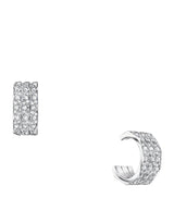Harrods Graff White Gold and Diamond Laurence Graff Signature Triple-Hoop Earrings- Buy online at McGrocer