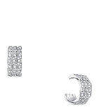Graff white gold diamond triple-hoop earrings - British product
