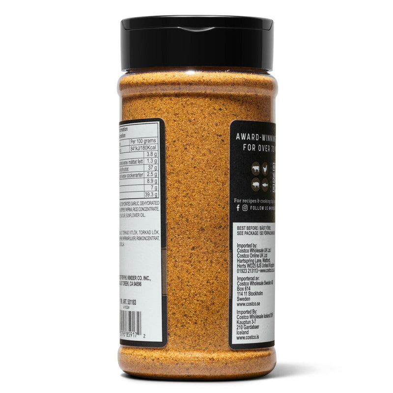 Kinder's woodfired garlic seasoning 362g, UK version