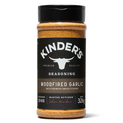 Costco UK Kinder's Woodfired Garlic Seasoning 362g- Buy online at McGrocer