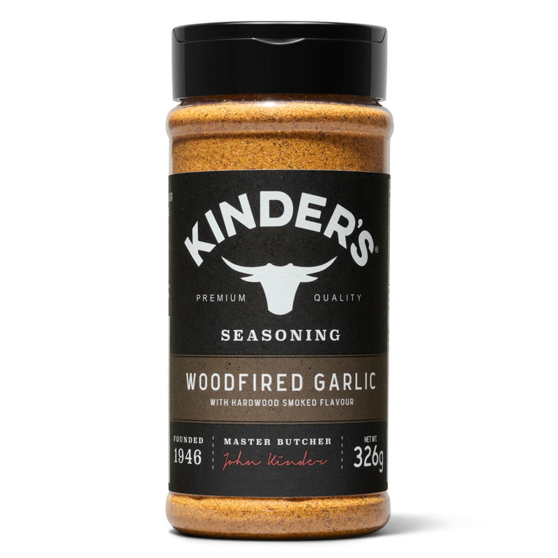 Kinder's woodfired garlic seasoning 362g, UK version