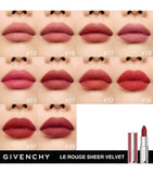 Givenchy Le Rouge Sheer Velvet Refillable Matte Lipstick, UK version