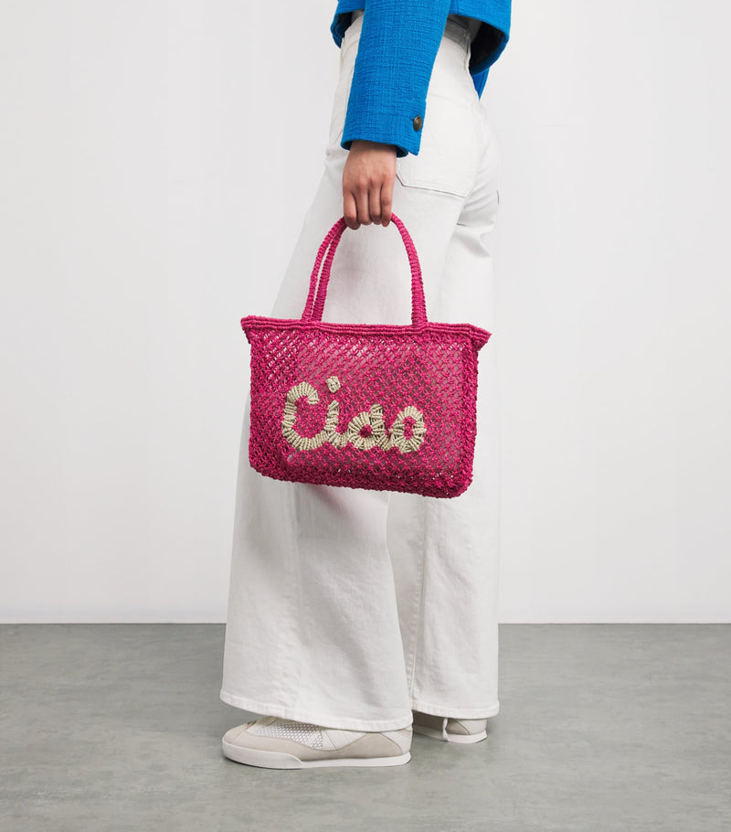 The Jacksons mini jute tote bag (British brand)