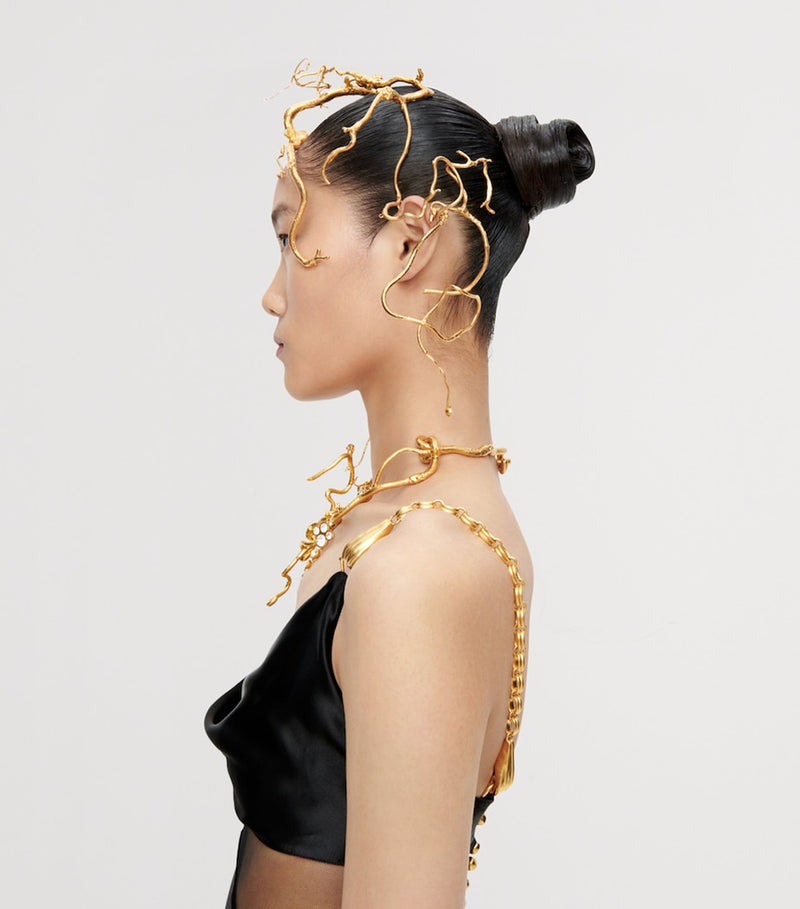 Schiaparelli vine and rhinestone headband, imported from the UK
