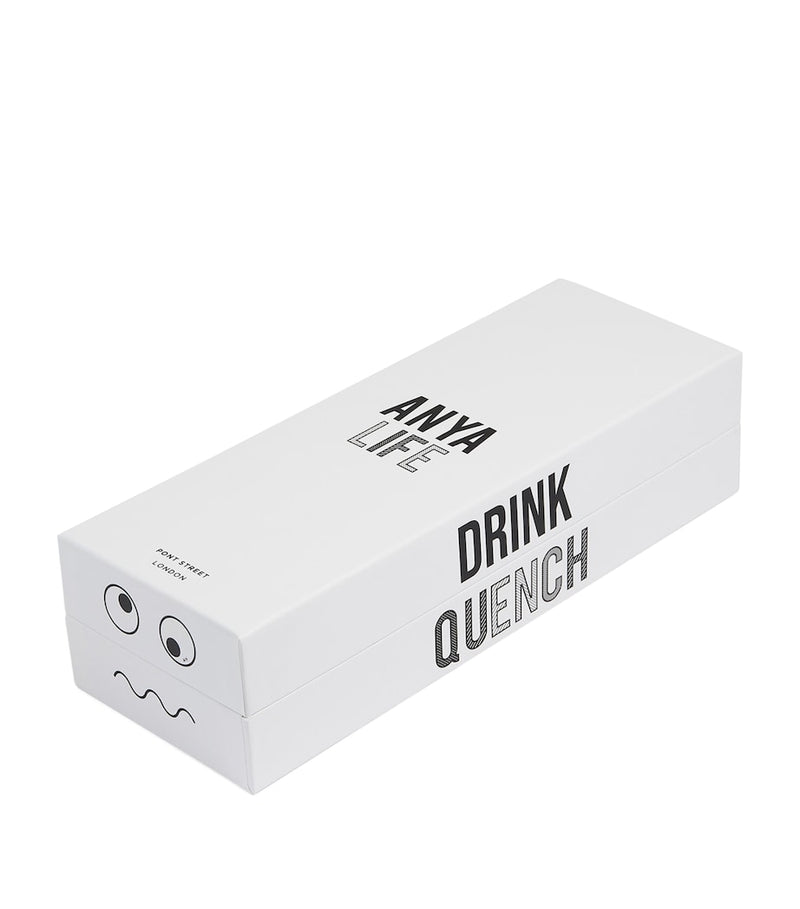 Anya Hindmarch insulated stainless steel water bottle with Eyes motif 500ml - British product