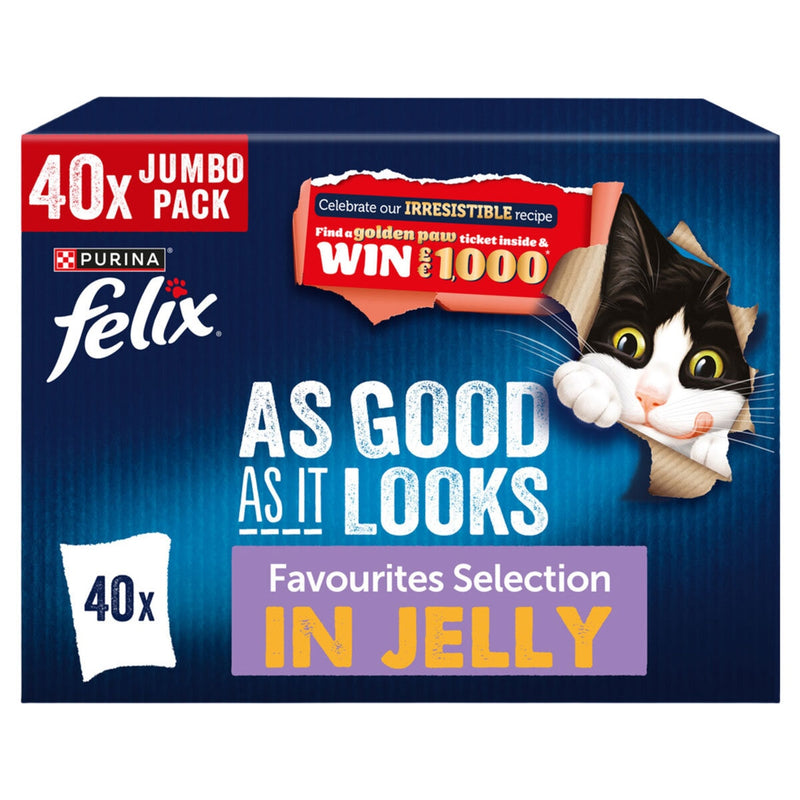 Felix Favourites Selection cat food 40 x 85g (British brand)