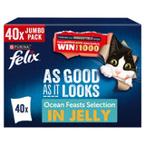 Costco UK Felix As Good As It Looks Ocean Feast Cat Food 40 x 85g- Buy online at McGrocer